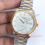 Longines Master Collection Price - 2 Tone Gold Day-Date Swiss Luxury Replica Watches 